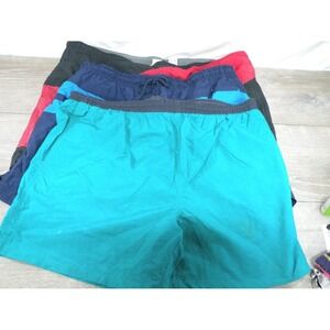 Lot of 3 Vtg Mens Swim Trunks Mixed Brands Nylon Color Block Mesh Lined Shorts